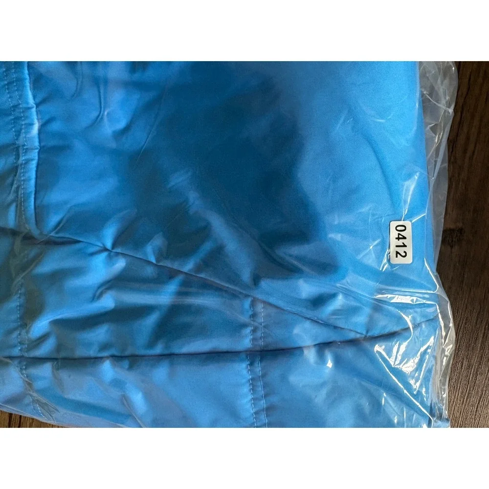 Nike Golf Puffer Vest Mens Large Blue Full Zip Insulated Sleeveless Jacket 0412